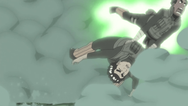 After going beast mode nearly get touch by the Black Sphere of death lol... Rock Lee to the rescue!!