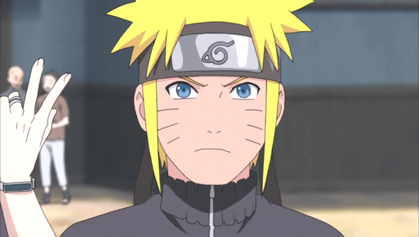 Naruto or Menma acting like Sasuke all serious... It don't fit him at all